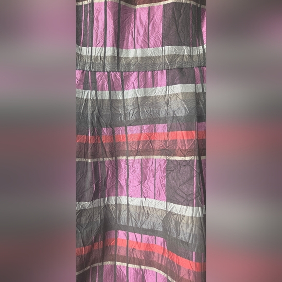 Stylish Multicolor Plaid Women's Michael Kors Size 8 Dress - Picture 2 of 4